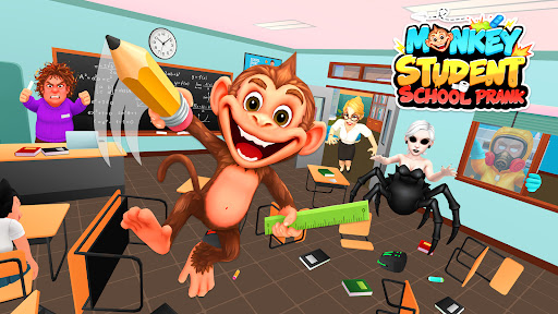 Monkey Student: School Prank Mod New Update