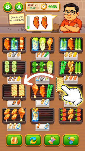 Grill Sort - Food Sort Games Mod Apk Không Quảng Cáo
