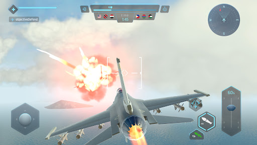 Sky Warriors: Airplane Games Mod Việt Hóa