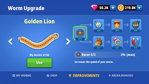 Worm Hunt - Trò rắn săn mồi Mod Apk