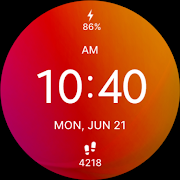 Minimal Red Watch Face Mod