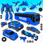 Police Bus Robot Car Games Mod